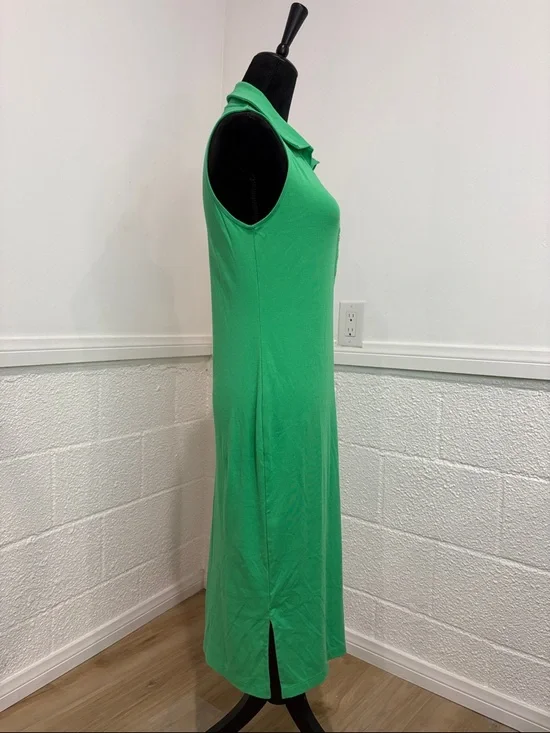 New Lilly Pulitzer Reema Sleeveless Polo Dress Spearmint Green Size Medium - Picture 4 of 13
